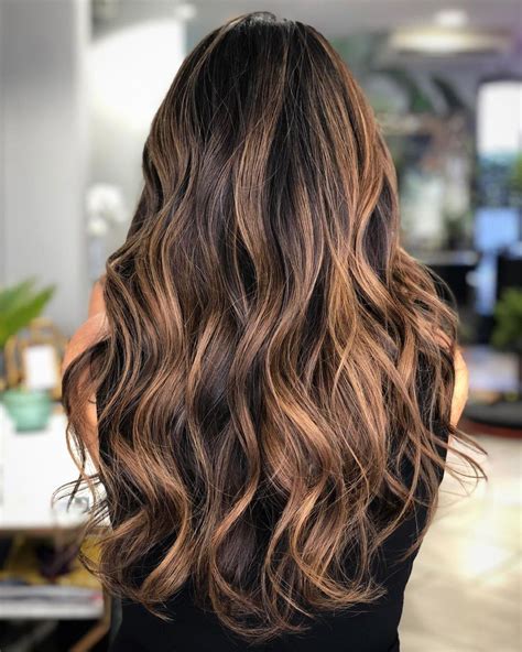 balayage with caramel|caramel balayage for brunette.